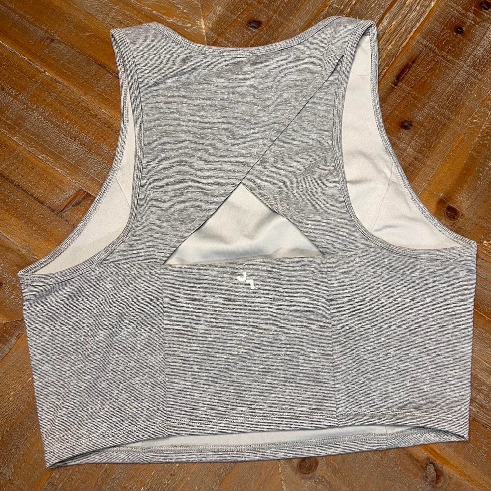 JoyLab women’s Heather‎ Gray Cropped Tank Top Size XxL - Picture 2 of 6